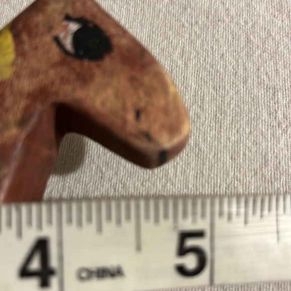 4 Vintage Primitive Wood Carved Hand Painted Farm Animals - Picture 14 of 14